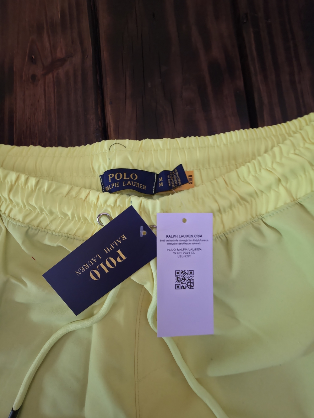 Polo by Ralph Lauren Yellow Swim Board Shorts with Green Pony S-3XL - Picture 7 of 7